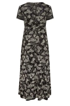 YOURS Curve Black Floral Wrap Tie Waist Maxi Dress 11 YOURS Curve Black Floral Wrap Tie Waist Maxi Dress -Saga Dresses Shop 8cf50e1f d23d 4e 301910 Y