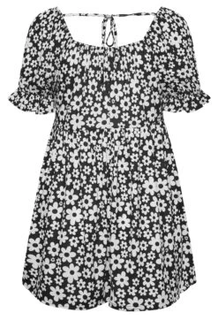 LIMITED COLLECTION Black Retro Floral Print Top -Saga Dresses Shop 8d5c39e0 ede8 4b 215750 Y