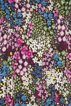 YOURS Curve Black & Green Ditsy Print Frill Sleeve Wrap Maxi Dress 9 YOURS Curve Black & Green Ditsy Print Frill Sleeve Wrap Maxi Dress -Saga Dresses Shop 8d5fa67f 4edc 45 301889 Z