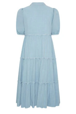 YOURS Curve Blue Acid Wash Tiered Chambray Denim Shirt Dress 11 YOURS Curve Blue Acid Wash Tiered Chambray Denim Shirt Dress -Saga Dresses Shop 8f3b3c32 37c6 4c 137436 Y