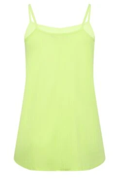 YOURS Curve Lime Green Ribbed Swing Cami Vest Top -Saga Dresses Shop 8f798463 4836 4c 320917 Y