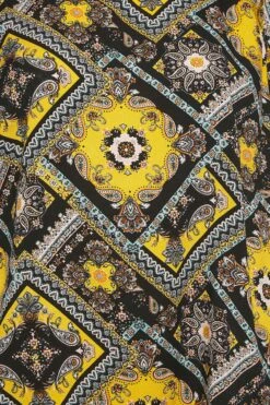 YOURS Curve Black Paisley Print Frill Blouse -Saga Dresses Shop 90daa540 cb8f 4f 174271 Z