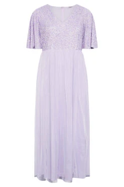 LUXE Curve Lilac Purple Sequin Hand Embellished Maxi Dress 10 LUXE Curve Lilac Purple Sequin Hand Embellished Maxi Dress -Saga Dresses Shop 94b21aa1 f8a3 43 161154 FR