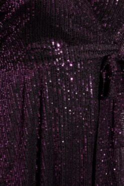YOURS LONDON Curve Purple Sequin Embellished Double Wrap Dress 9 YOURS LONDON Curve Purple Sequin Embellished Double Wrap Dress -Saga Dresses Shop 95e19acd 308f 45 161393 Z