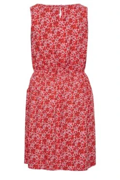 YOURS Curve Pink Floral Ditsy Print Mini Dress 11 YOURS Curve Pink Floral Ditsy Print Mini Dress -Saga Dresses Shop 95ee41fb 8de9 42 137282 Y