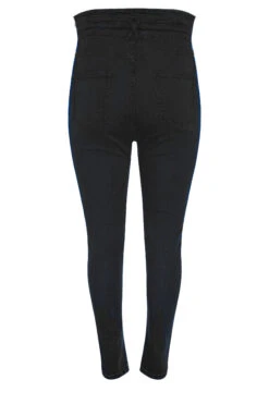 YOURS Curve Black Corset Waist Stretch Skinny AVA Jeans -Saga Dresses Shop 9635ec24 24f5 4c 142800 BK