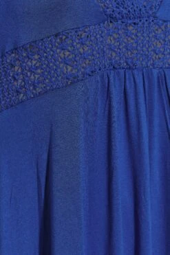 YOURS Curve Blue Crochet Detail Dress 9 YOURS Curve Blue Crochet Detail Dress -Saga Dresses Shop 96c0399e e5d4 45 300846 Z