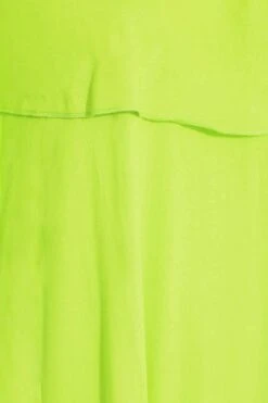 LIMITED COLLECTION Curve Lime Green Frill Bardot Top -Saga Dresses Shop 97038d82 21c5 49 214959 Z