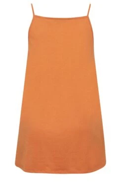 YOURS Curve Orange Crochet Vest Top -Saga Dresses Shop 97126ae3 d43e 48 320825 Y