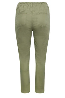 YOURS Curve Khaki Green Stretch Elasticated Waist MOM Jeans -Saga Dresses Shop 97d8d7f5 700b 4e 143246 Y