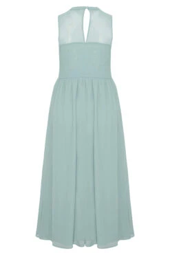 YOURS LONDON Curve Ice Blue Lace Front Chiffon Maxi Dress -Saga Dresses Shop 9862ae75 64ef 41 161506 Y