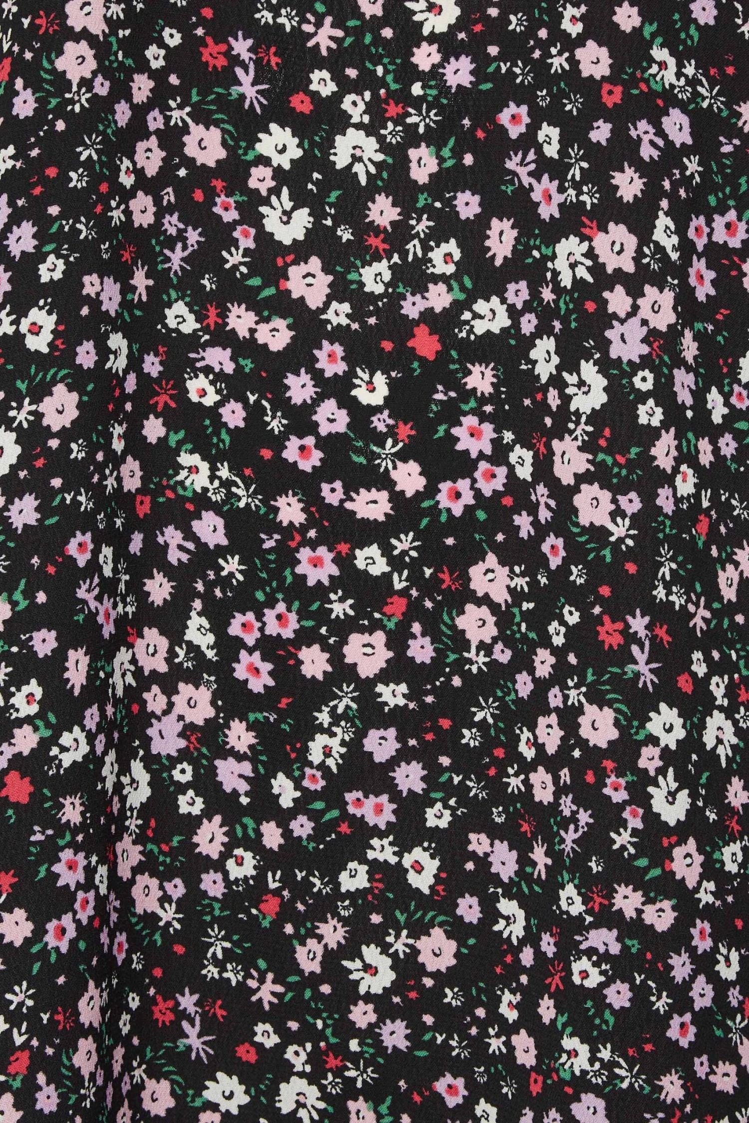 YOURS Curve Black Ditsy Print Shift Dress 4 YOURS Curve Black Ditsy Print Shift Dress - Image 4