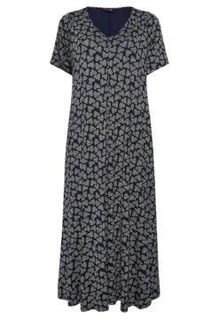 YOURS Curve Navy Blue Heart Print Maxi Dress 10 YOURS Curve Navy Blue Heart Print Maxi Dress -Saga Dresses Shop 9a9e1d27 1f34 43 302056 X