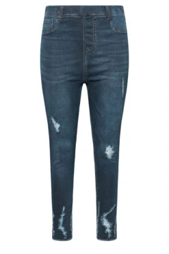 YOURS Curve Blue Cat Scratch Stretch GRACE Jeggings -Saga Dresses Shop 9b5641ef 3f5f 4d 143081 XR