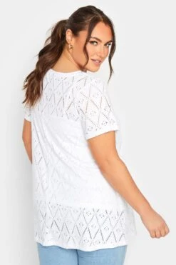 YOURS 2 PACK Curve Black & White Broderie Anglaise Swing Tops -Saga Dresses Shop 9c0a19ab 46c3 4a 321084 C