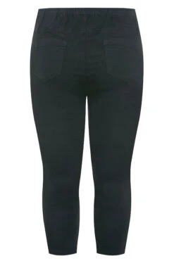 YOURS Curve Black Cropped JENNY Stretch Jeggings -Saga Dresses Shop 9cea82b8 5843 46 144464 BK