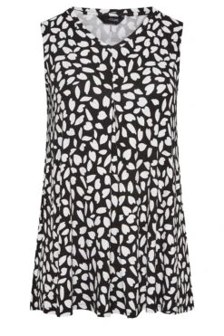 YOURS 2 PACK Curve Black & White Pleat Front Vest Tops -Saga Dresses Shop 9fa5a790 baa6 45 320794 X