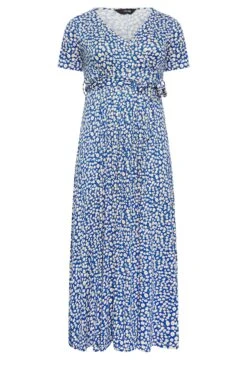 YOURS Curve Blue Ditsy Floral Wrap Dress 10 YOURS Curve Blue Ditsy Floral Wrap Dress -Saga Dresses Shop a03df11f 3555 4f 301995 X