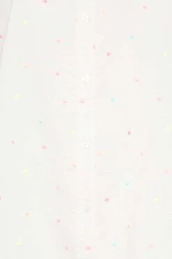 YOURS Curve White Dobby Spot Shirt -Saga Dresses Shop a2c23731 a786 4b 330030 Z