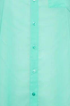 YOURS LONDON Curve Turquoise Blue Pleat Sleeve Shirt 9 YOURS LONDON Curve Turquoise Blue Pleat Sleeve Shirt -Saga Dresses Shop a320a2a5 e7af 4e 162008 Z