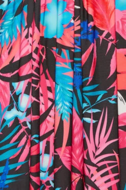 YOURS LONDON Curve Black Tropical Print Wrap Dress -Saga Dresses Shop a3249bd8 921f 42 162220 Z