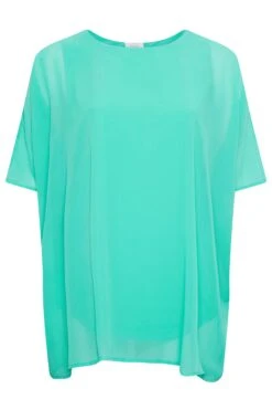 YOURS LONDON Curve Turquoise Green Cape Top -Saga Dresses Shop a3ca7963 ceb9 44 162073 X