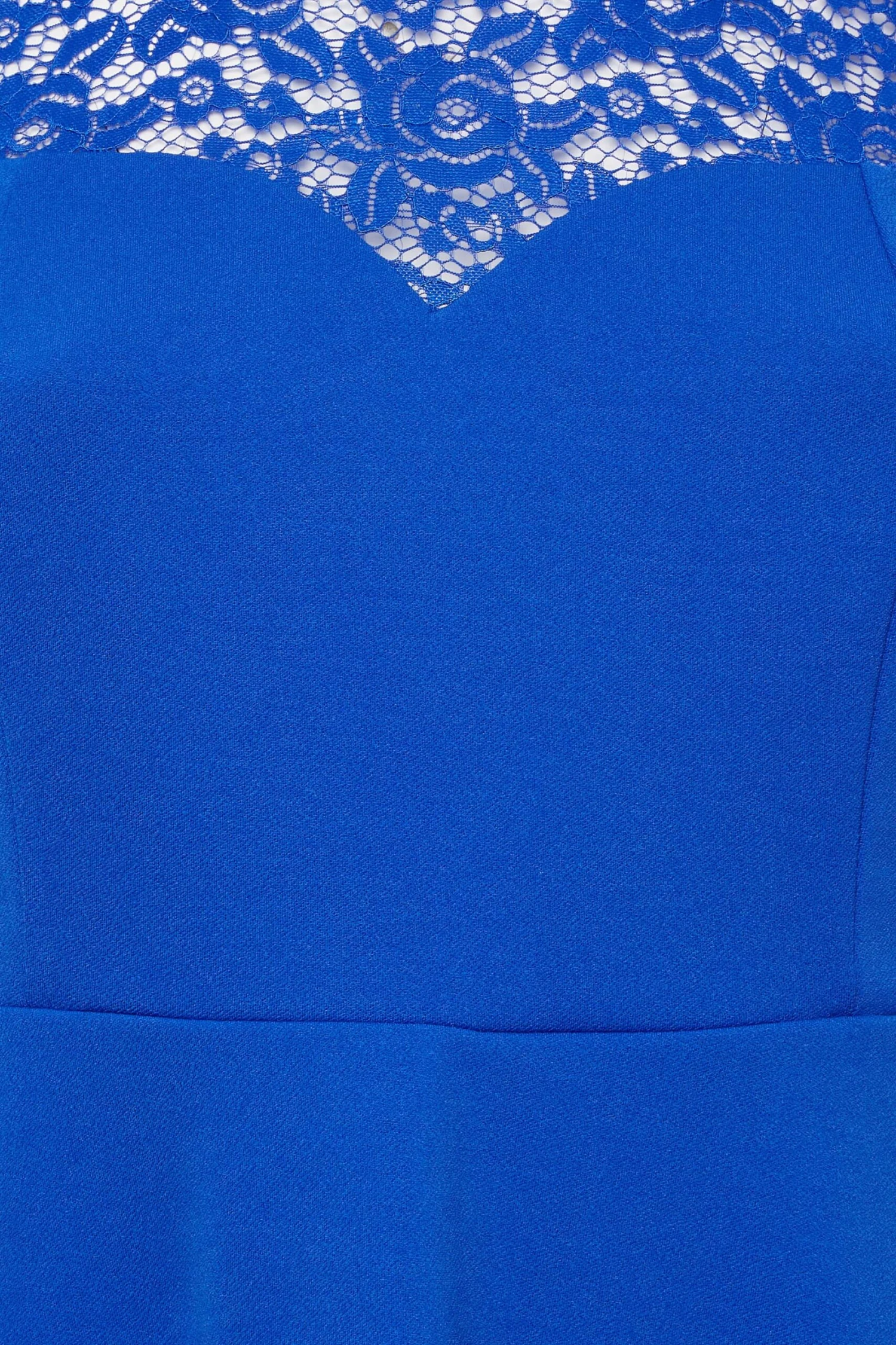 YOURS LONDON Curve Royal Blue Lace Sweetheart Midi Dress 4 YOURS LONDON Curve Royal Blue Lace Sweetheart Midi Dress - Image 4