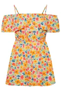 LIMITED COLLECTION Curve Blue Frill Cold Shoulder Top -Saga Dresses Shop a5b85bc1 8540 43 215515 X