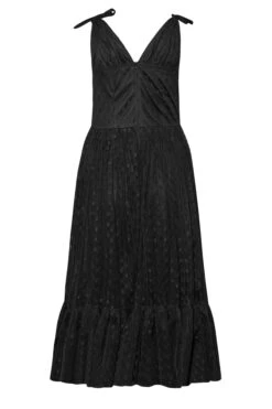 YOURS LONDON Curve Black Spot Mesh Tiered Dress 11 YOURS LONDON Curve Black Spot Mesh Tiered Dress -Saga Dresses Shop a68a4b06 1fcf 42 161717 Y