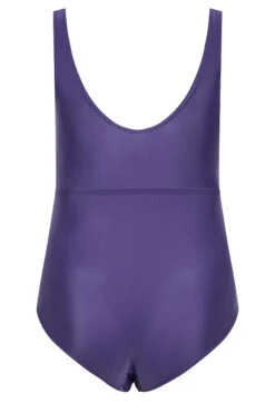 YOURS Curve Purple Keyhole Tummy Control Swimsuit -Saga Dresses Shop a6dc9e4d 2a94 48 150276 Y