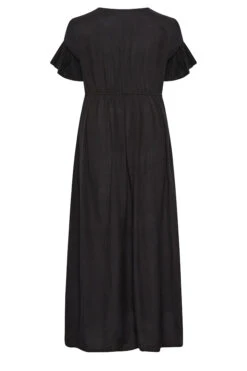 LIMITED COLLECTION Curve Black Frill Sleeve Cotton Maxi Dress 11 LIMITED COLLECTION Curve Black Frill Sleeve Cotton Maxi Dress -Saga Dresses Shop aae2cfbc 35d7 48 215680 Y