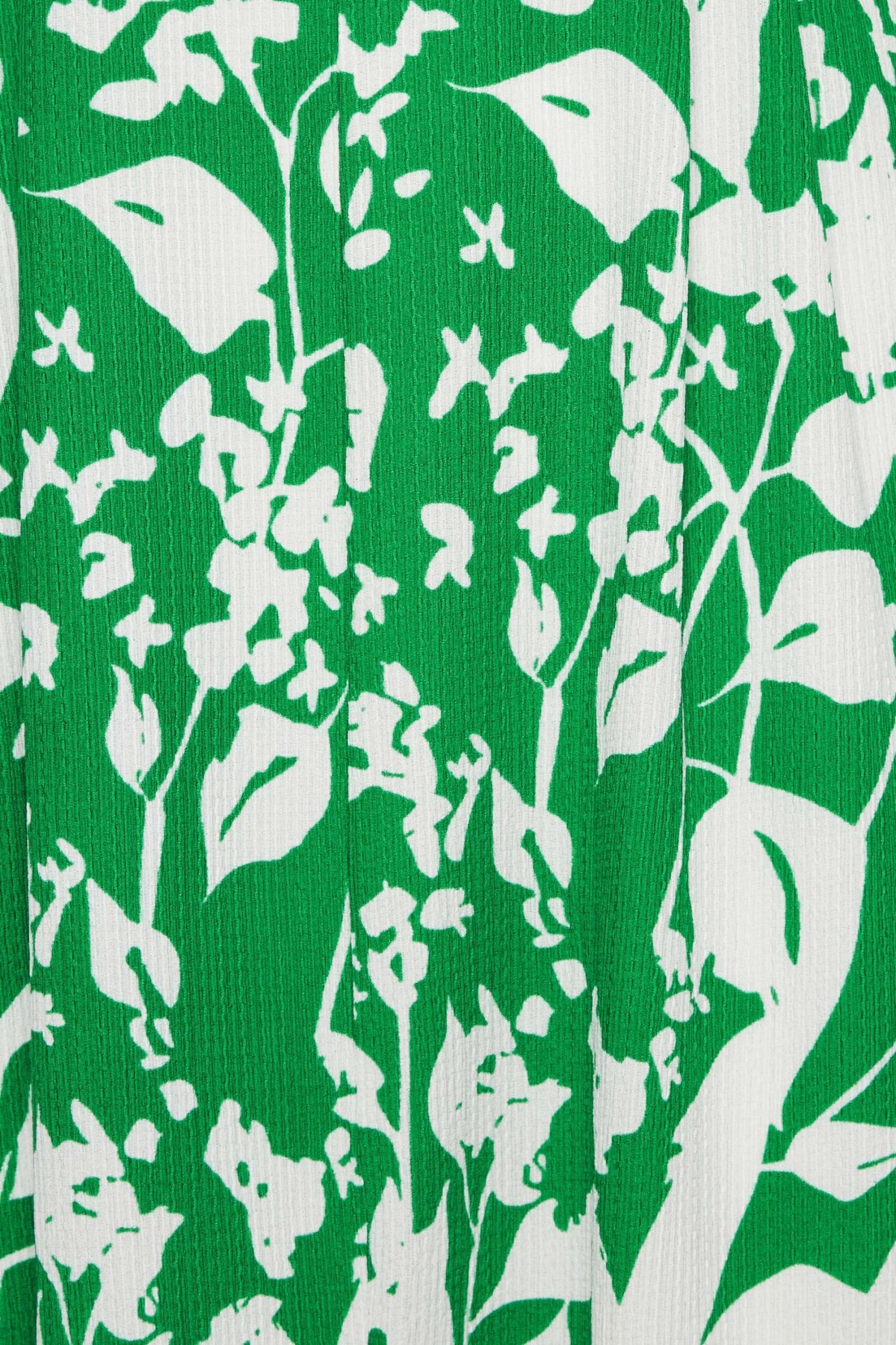 YOURS Curve Green Floral Split Front Dress 4 YOURS Curve Green Floral Split Front Dress - Image 4