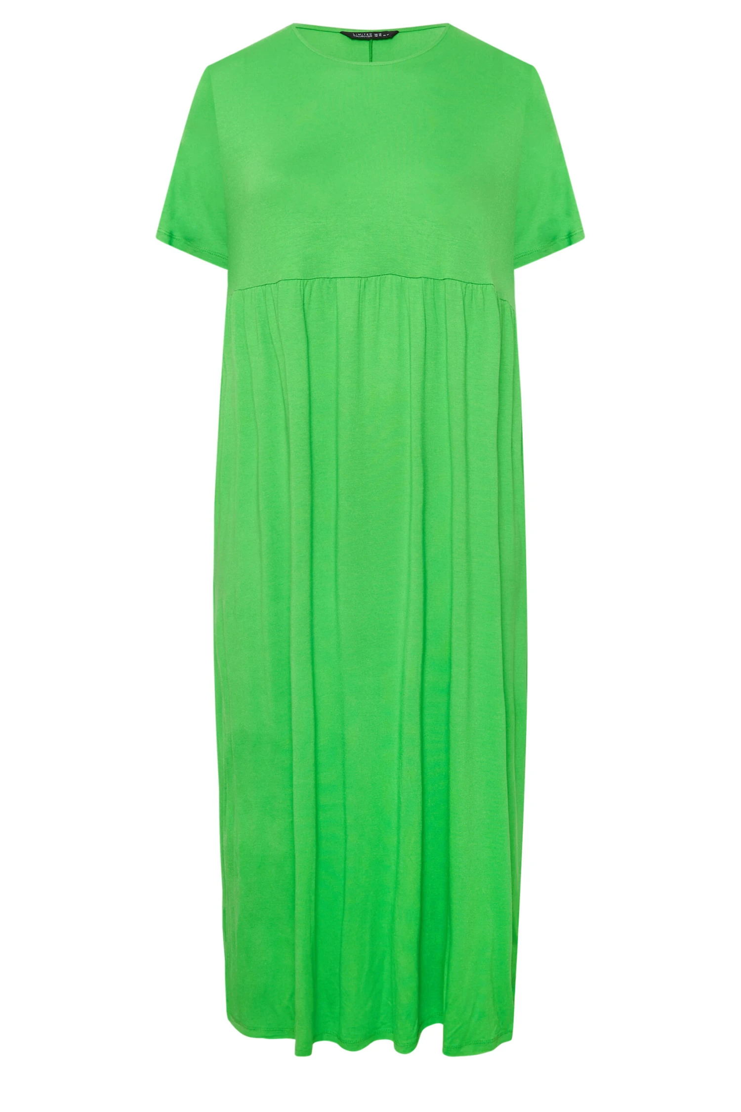 LIMITED COLLECTION Curve Bright Green Pocket Maxi Dress 5 LIMITED COLLECTION Curve Bright Green Pocket Maxi Dress - Image 5