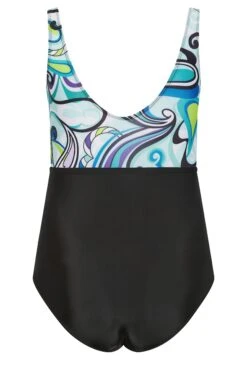 YOURS Curve Black Retro Swirl Print Keyhole Tummy Control Swimsuit 11 YOURS Curve Black Retro Swirl Print Keyhole Tummy Control Swimsuit -Saga Dresses Shop ae956d71 d510 41 150275 Y