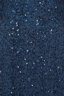 LUXE Curve Navy Blue Hand Embellished V-Neck Maxi Dress -Saga Dresses Shop b07aaf50 04c7 40 161993 Z