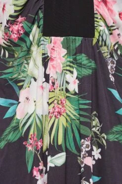 YOURS LONDON Curve Black Tropical Print Maxi Dress -Saga Dresses Shop b2e3869c f733 48 162186 Z