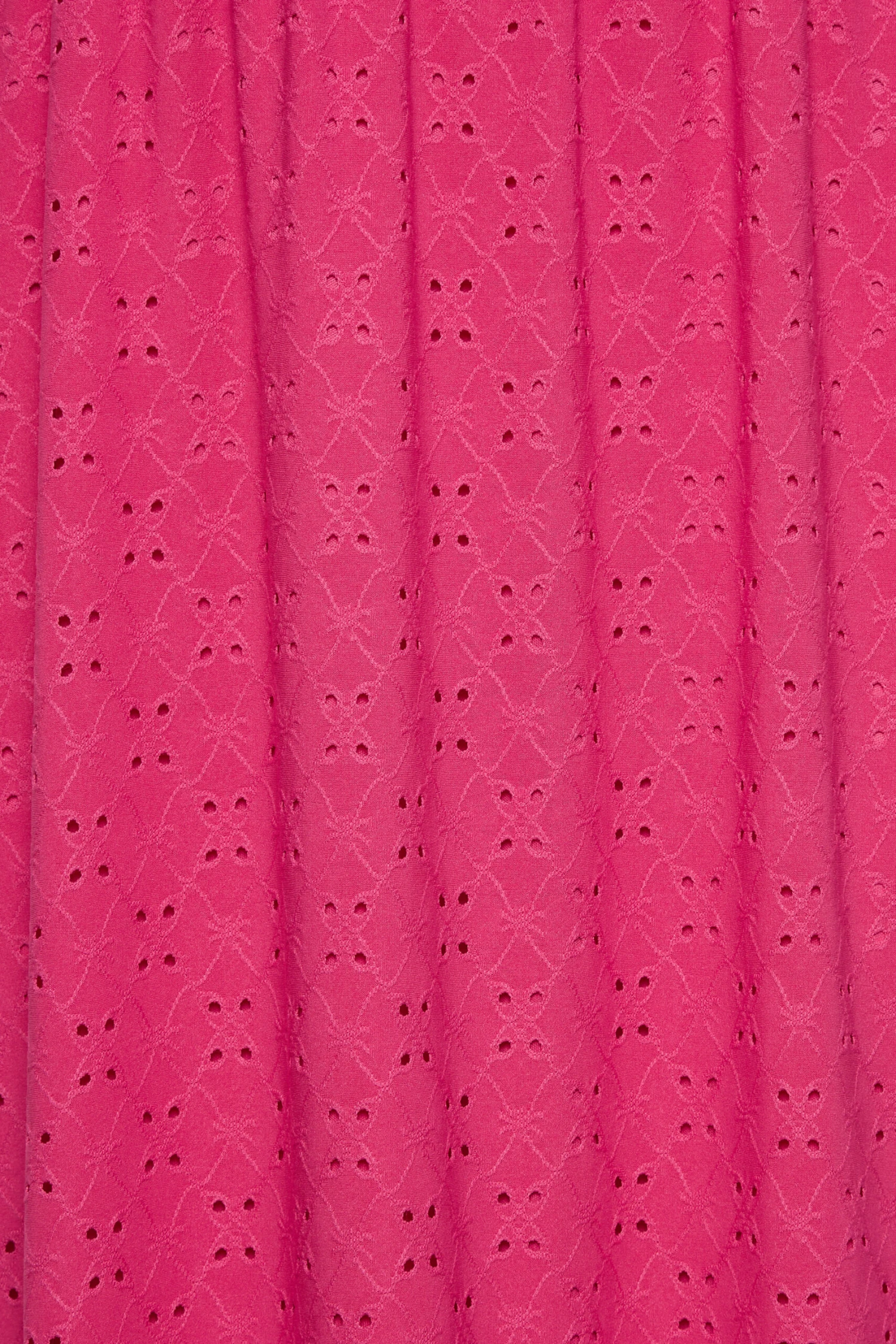 YOURS Curve Hot Pink Broderie Anglaise Maxi Dress 4 YOURS Curve Hot Pink Broderie Anglaise Maxi Dress - Image 4
