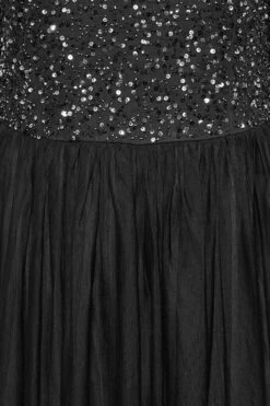 LUXE Curve Black Sequin Hand Embellished Maxi Dress 9 LUXE Curve Black Sequin Hand Embellished Maxi Dress -Saga Dresses Shop b51f8017 05f0 40 161873 Z