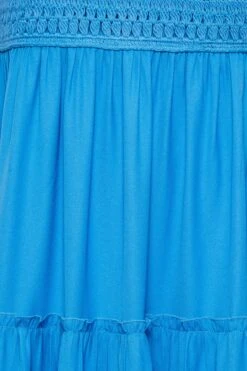 LIMITED COLLECTION Curve Blue Crochet Tiered Midaxi Dress 9 LIMITED COLLECTION Curve Blue Crochet Tiered Midaxi Dress -Saga Dresses Shop b596ed6b ab09 4c 215582 Z