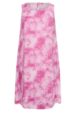 YOURS Curve Dark Pink Tie Dye Print Swing Dress 10 YOURS Curve Dark Pink Tie Dye Print Swing Dress -Saga Dresses Shop b674da79 8004 4a 137448 X