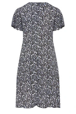 YOURS Curve Black Ditsy Print Lace Detail Dress 11 YOURS Curve Black Ditsy Print Lace Detail Dress -Saga Dresses Shop b73458e1 b3d6 4e 302049 Y