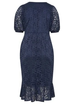 YOURS LONDON Navy Blue Lace Wrap Dress 11 YOURS LONDON Navy Blue Lace Wrap Dress -Saga Dresses Shop b7c1f58e fd88 4f 162183 Y