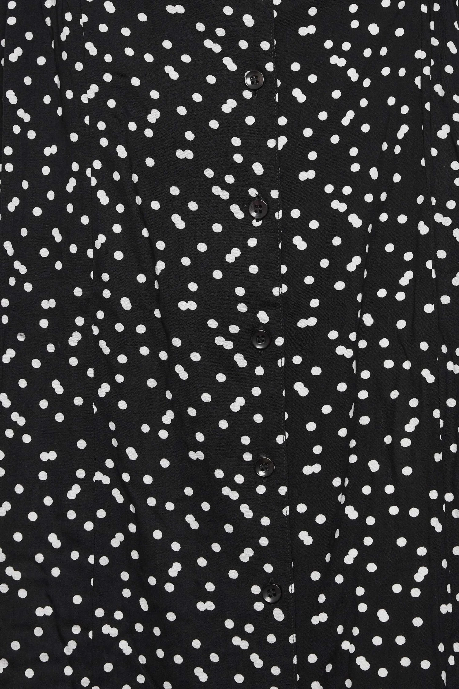 YOURS Curve Black Polka Dot Print Tea Dress 2 YOURS Curve Black Polka Dot Print Tea Dress - Image 2