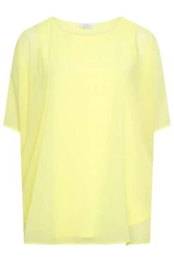 YOURS LONDON Curve Yellow Cape Top 10 YOURS LONDON Curve Yellow Cape Top -Saga Dresses Shop b8f1853c b353 41 162075 X