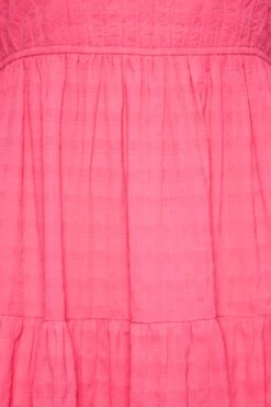 LIMITED COLLECTION Curve Hot Pink Textured Tiered Smock Dress 11 LIMITED COLLECTION Curve Hot Pink Textured Tiered Smock Dress -Saga Dresses Shop b9870bbd e935 42 215542 Z