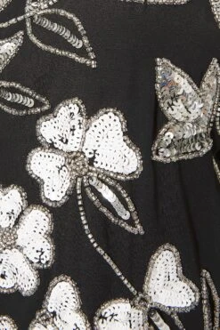 LUXE Black Sequin & Lace Hand Embellished Cami Top -Saga Dresses Shop ba25fb31 ec1c 45 157942 S