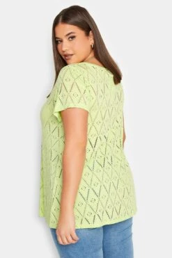 YOURS Curve 2 PACK Black Broderie Swing T-Shirts -Saga Dresses Shop bc755d62 fbc3 4a 321029 C