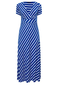YOURS Curve Blue Stripe Swing Maxi Dress 10 YOURS Curve Blue Stripe Swing Maxi Dress -Saga Dresses Shop be45ef3e e373 4d 301020 X