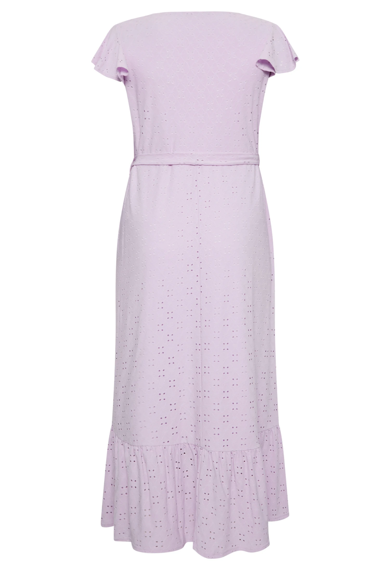 YOURS Curve Lilac Purple Broderie Anglaise Maxi Dress 6 YOURS Curve Lilac Purple Broderie Anglaise Maxi Dress - Image 6