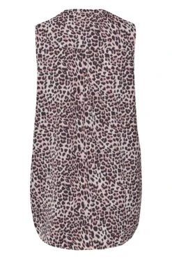YOURS Curve Pink Leopard Print Pleat Detail Top -Saga Dresses Shop c12afd3b 34b7 43 173962 Y
